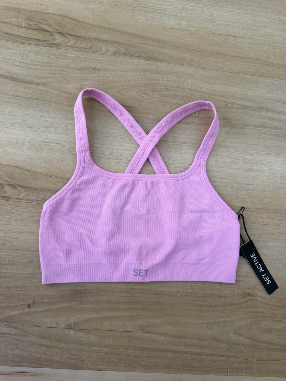 SET Active candy pink sports bra, size Small. New!